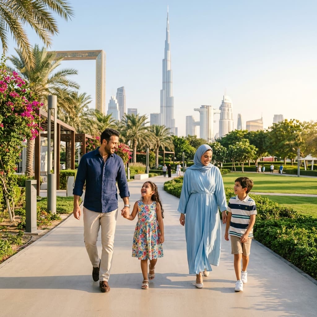 Family in Dubai